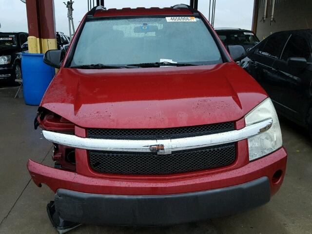 2CNDL13FX66193350 - 2006 CHEVROLET EQUINOX LS RED photo 9