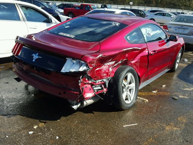 1FA6P8AM5G5321332 - 2016 FORD MUSTANG RED photo 4