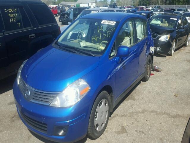 3N1BC13E39L490529 - 2009 NISSAN VERSA S BLUE photo 2