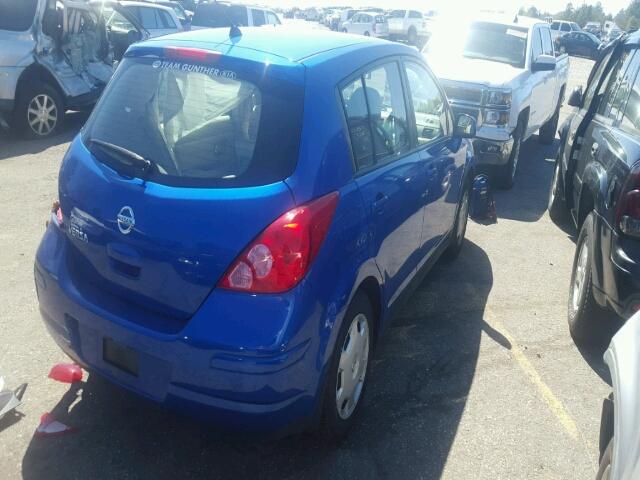 3N1BC13E39L490529 - 2009 NISSAN VERSA S BLUE photo 4