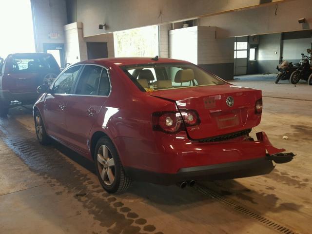 3VWRM71K38M073437 - 2008 VOLKSWAGEN JETTA SE RED photo 3