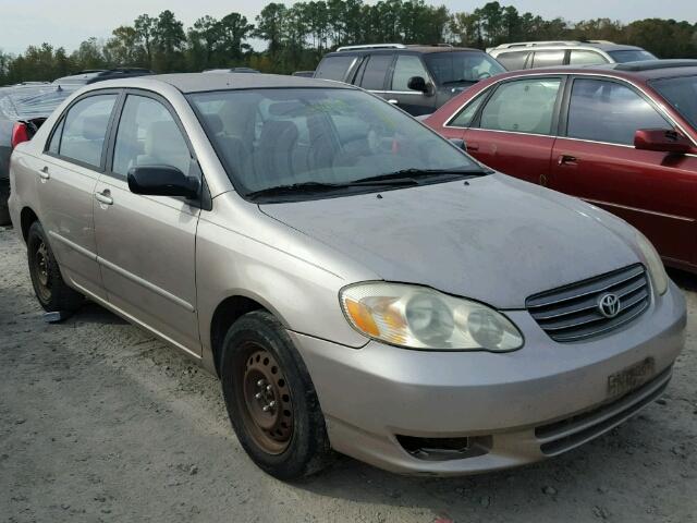 1NXBR32EX3Z009497 - 2003 TOYOTA COROLLA TAN photo 1