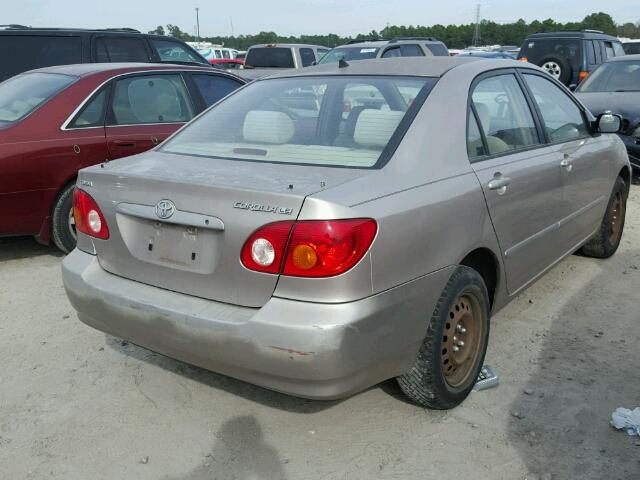 1NXBR32EX3Z009497 - 2003 TOYOTA COROLLA TAN photo 4