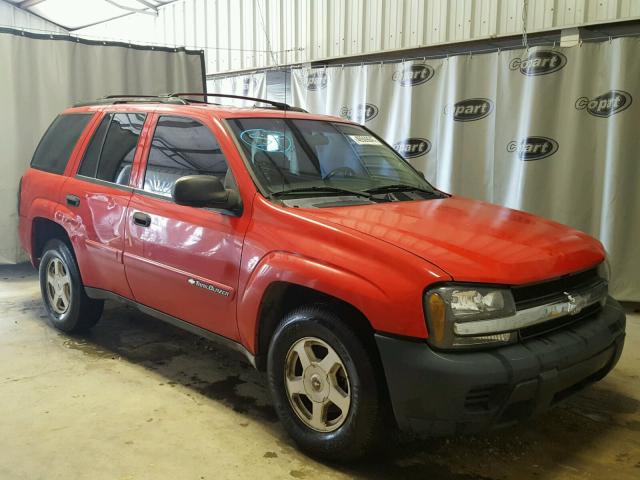 1GNDS13S322183102 - 2002 CHEVROLET TRAILBLAZE RED photo 1