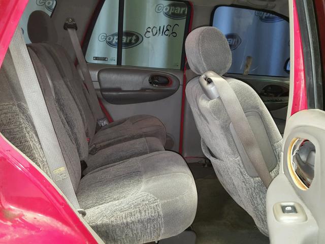 1GNDS13S322183102 - 2002 CHEVROLET TRAILBLAZE RED photo 6