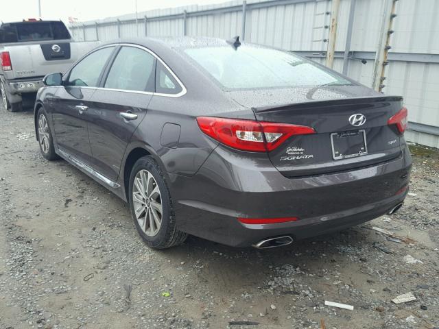 5NPE34AF0GH309407 - 2016 HYUNDAI SONATA SPO BROWN photo 3