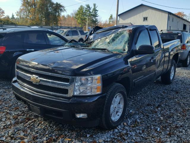 1GCEK19008Z121174 - 2008 CHEVROLET SILVERADO BLACK photo 2