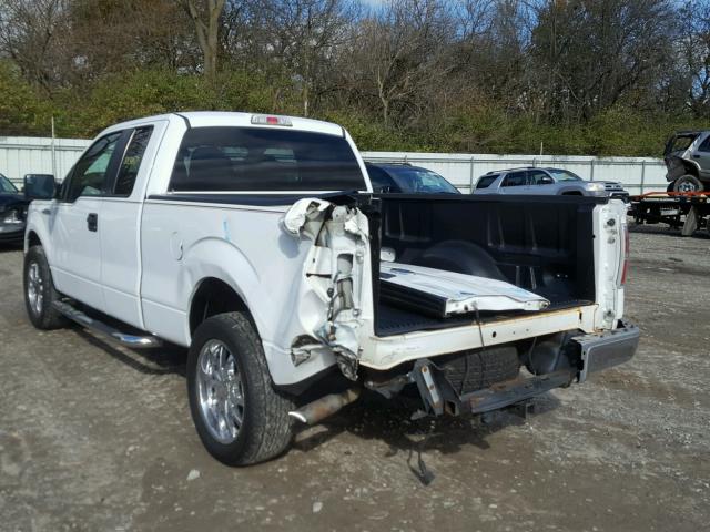 1FTEX1CM7CFB79189 - 2012 FORD F150 SUPER WHITE photo 3