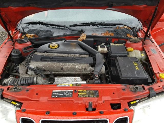 YS3EH59G743001509 - 2004 SAAB 9-5 RED photo 7