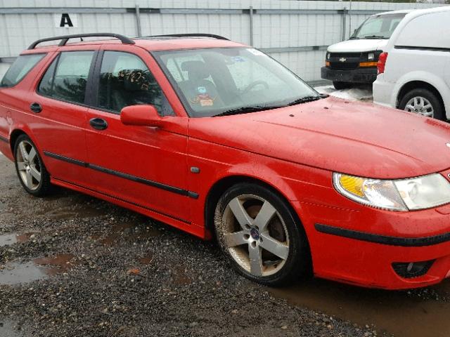 YS3EH59G743001509 - 2004 SAAB 9-5 RED photo 9