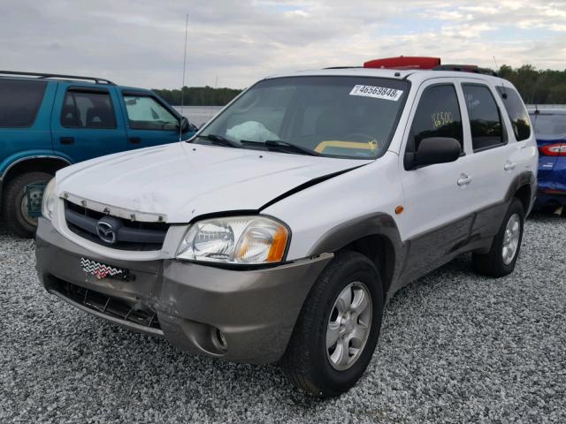 4F2CZ06163KM19076 - 2003 MAZDA TRIBUTE ES WHITE photo 2