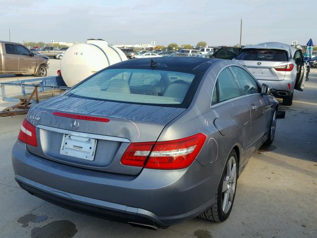 WDDKJ7CB0AF013086 - 2010 MERCEDES-BENZ E 550 GRAY photo 4