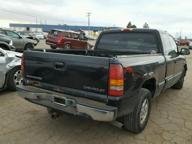 2GCEC19T021262589 - 2002 CHEVROLET SILVERADO BLACK photo 4