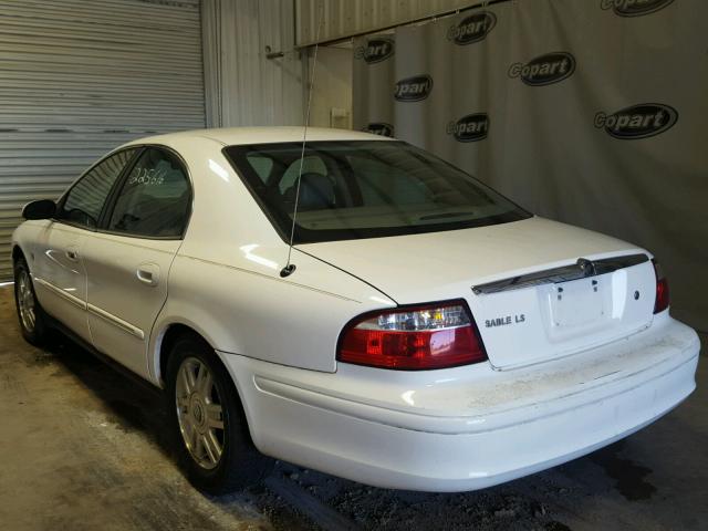 1MEFM55S64G609420 - 2004 MERCURY SABLE WHITE photo 3