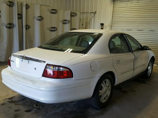 1MEFM55S64G609420 - 2004 MERCURY SABLE WHITE photo 4