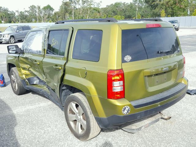 1C4NJPFB2CD586461 - 2012 JEEP PATRIOT LA GREEN photo 3