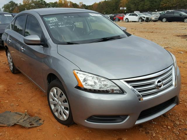 3N1AB7APXEY241616 - 2014 NISSAN SENTRA S SILVER photo 1