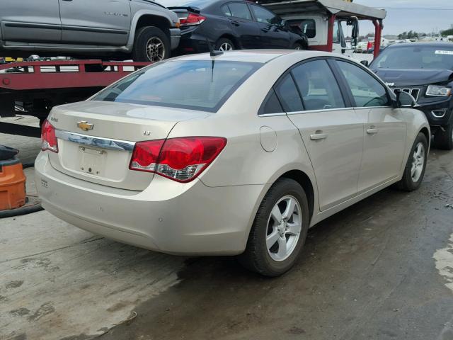 1G1PF5SC0C7271856 - 2012 CHEVROLET CRUZE LT TAN photo 4