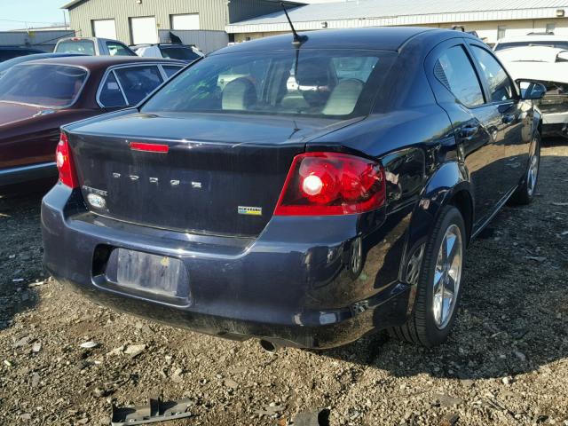 1B3BD2FG2BN546352 - 2011 DODGE AVENGER LU BLUE photo 4