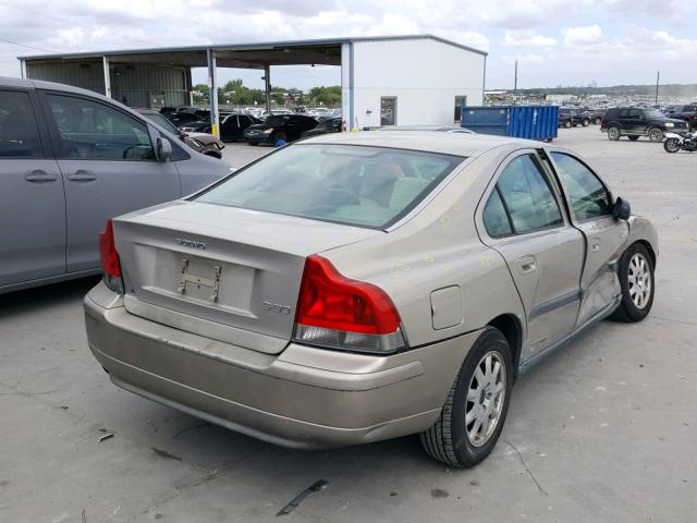 YV1RS61R922164298 - 2002 VOLVO S60 GOLD photo 4