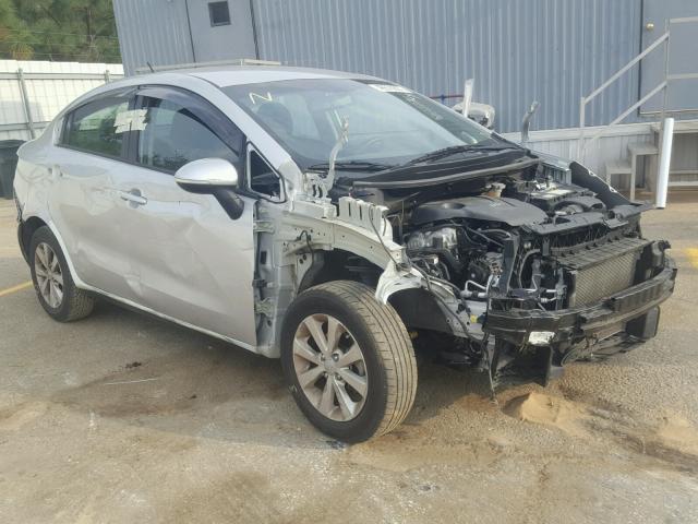 KNADN4A36D6239961 - 2013 KIA RIO EX SILVER photo 1