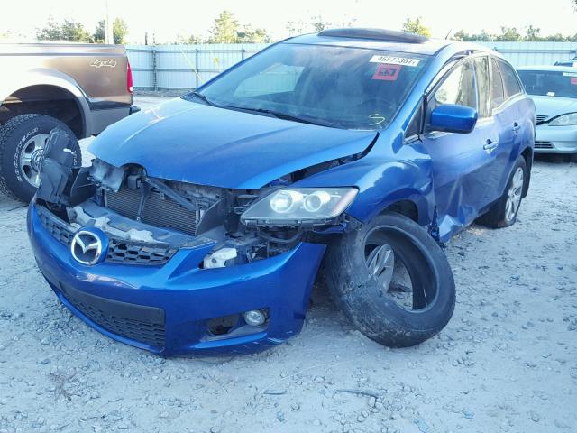 JM3ER293970135452 - 2007 MAZDA CX-7 BLUE photo 2