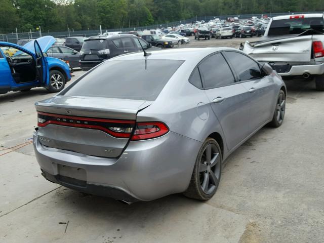 1C3CDFEB5ED745314 - 2014 DODGE DART GT GRAY photo 4