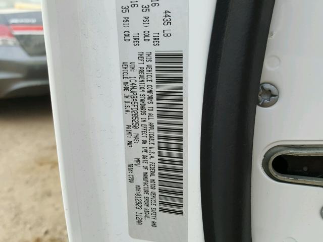 1C4NJPBA5FD285250 - 2015 JEEP PATRIOT SP WHITE photo 10