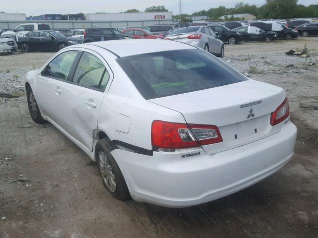 4A32B2FF4CE022792 - 2012 MITSUBISHI GALANT FE WHITE photo 3