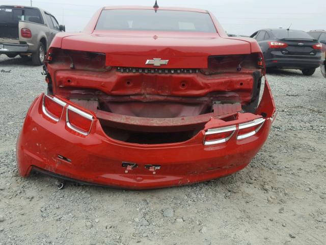 2G1FB1ED2B9151512 - 2011 CHEVROLET CAMARO LT RED photo 9