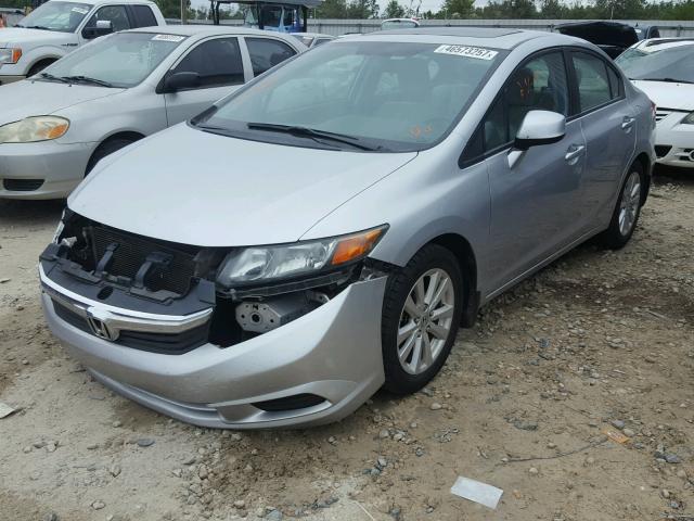 19XFB2F86CE090747 - 2012 HONDA CIVIC SILVER photo 2