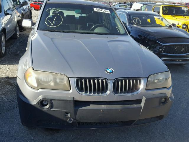 WBXPA93414WA66337 - 2004 BMW X3 GRAY photo 7
