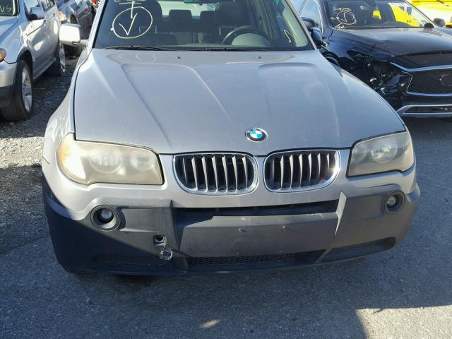 WBXPA93414WA66337 - 2004 BMW X3 GRAY photo 9