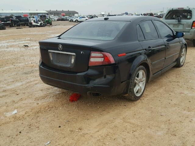 19UUA66268A049883 - 2008 ACURA TL BLACK photo 4