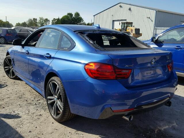 WBA4B3C51GG528830 - 2016 BMW 435 XI BLUE photo 3