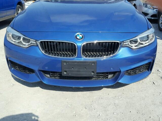 WBA4B3C51GG528830 - 2016 BMW 435 XI BLUE photo 9