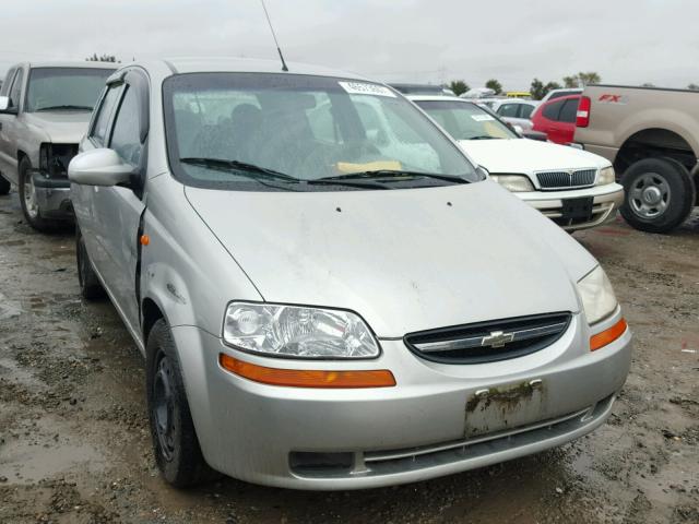 KL1TD62644B143346 - 2004 CHEVROLET AVEO SILVER photo 1