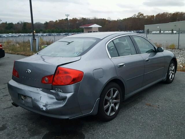 JNKCV51FX6M609112 - 2006 INFINITI G35 GRAY photo 4