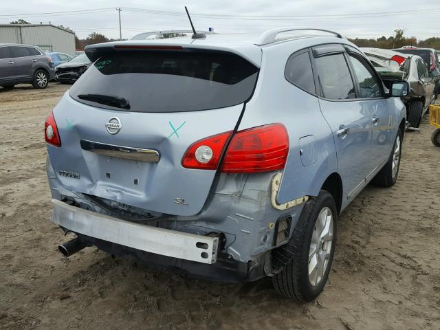 JN8AS5MT0BW154597 - 2011 NISSAN ROGUE S BLUE photo 4