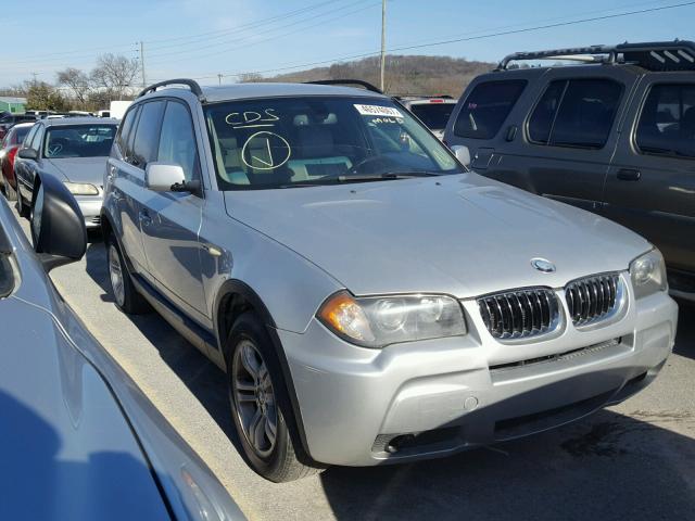 WBXPA93496WG76926 - 2006 BMW X3 SILVER photo 1