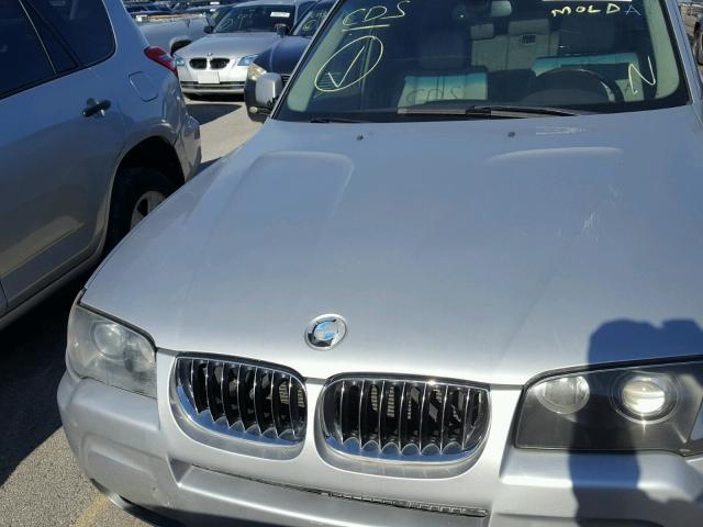WBXPA93496WG76926 - 2006 BMW X3 SILVER photo 7
