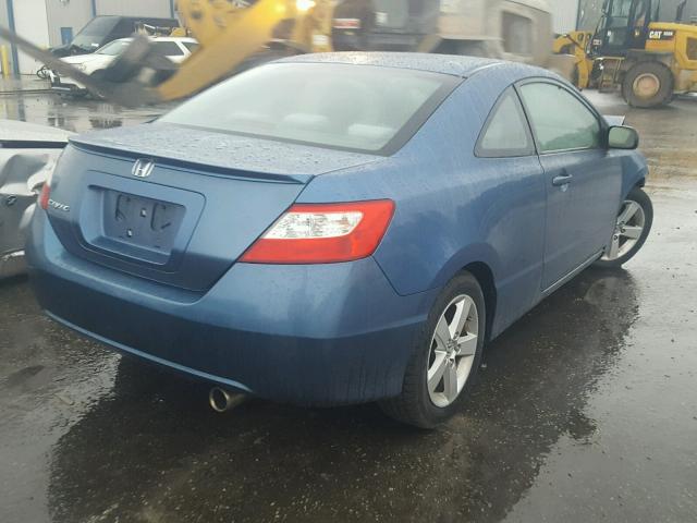 2HGFG12878H543935 - 2008 HONDA CIVIC EX 蓝色 照片 4