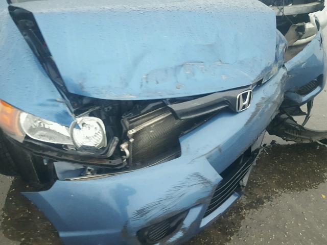 2HGFG12878H543935 - 2008 HONDA CIVIC EX BLUE photo 9