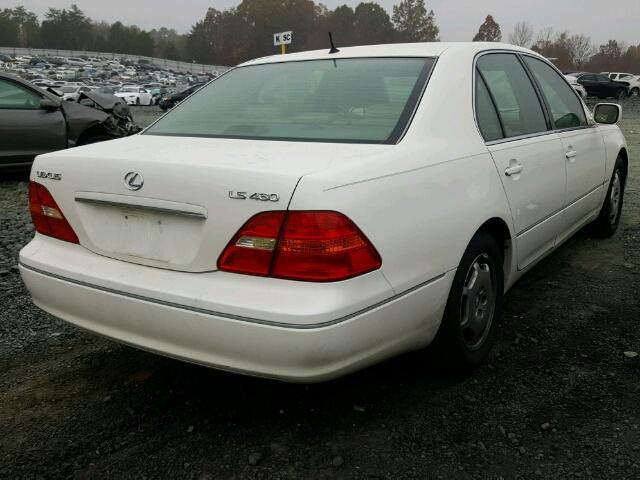 JTHBN30F820088944 - 2002 LEXUS LS 430 WHITE photo 4