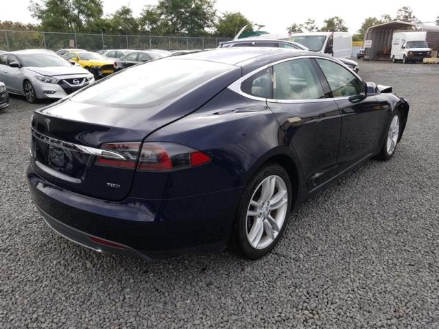 5YJSA1S25FF082036 - 2015 TESLA MODEL S 70 BLUE photo 3