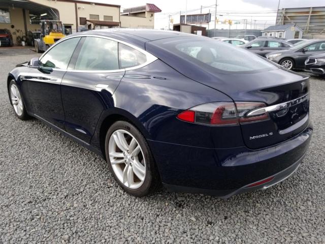 5YJSA1S25FF082036 - 2015 TESLA MODEL S 70 BLUE photo 4