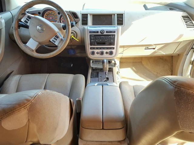 JN8AZ08W46W542876 - 2006 NISSAN MURANO SL WHITE photo 9