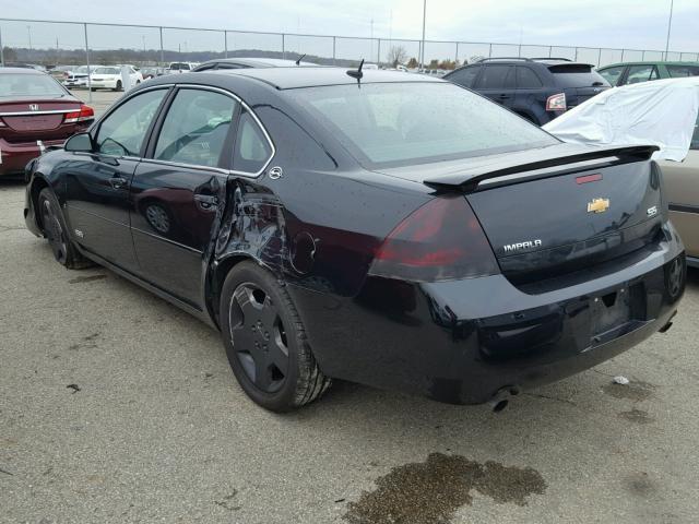 2G1WD58C269159376 - 2006 CHEVROLET IMPALA SUP BLACK photo 3