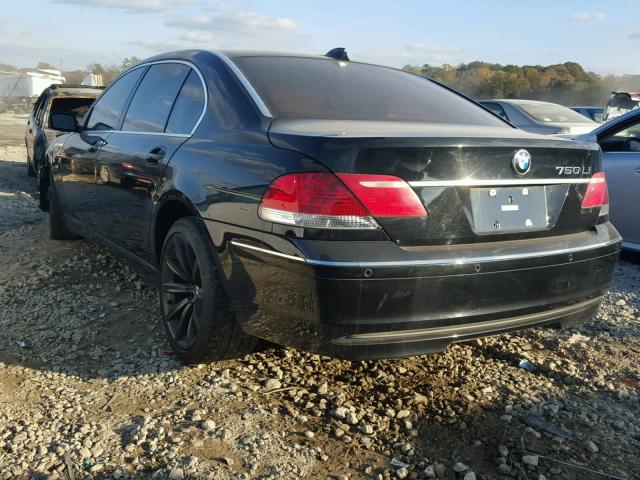 WBAHN83538DT83976 - 2008 BMW 750 LI BLACK photo 3