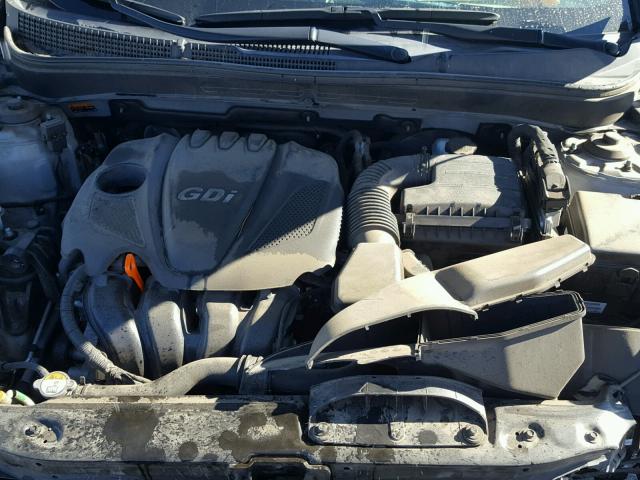 5NPEB4AC4EH829292 - 2014 HYUNDAI SONATA GLS SILVER photo 7